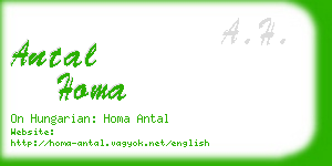 antal homa business card